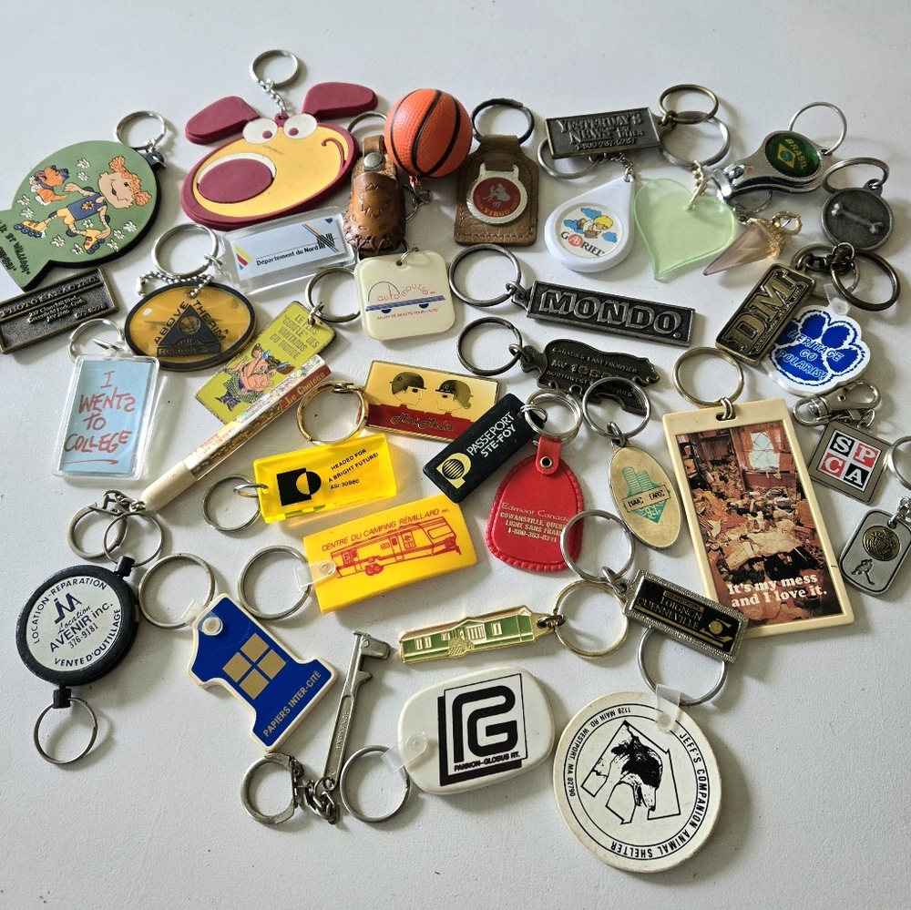 Vintage Assorted Keychain Collection
